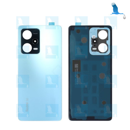 Batterie cover + Lenses - 5600280M1600 - Bleu (Sky Blue) - Xiaomi Redmi Note 12 Pro 5G - oem