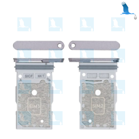 S25 / S25 Plus / SIM card tray -  GH98-49874A - Silber (Silver Shadow) - Samsung Galaxy S25 (SM-S931B) - S25 Plus (S936B)