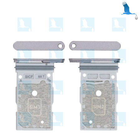 S25 / S25 Plus / SIM card tray -  GH98-49874A - Silber (Silver Shadow) - Samsung Galaxy S25 (SM-S931B) - S25 Plus (S936B)