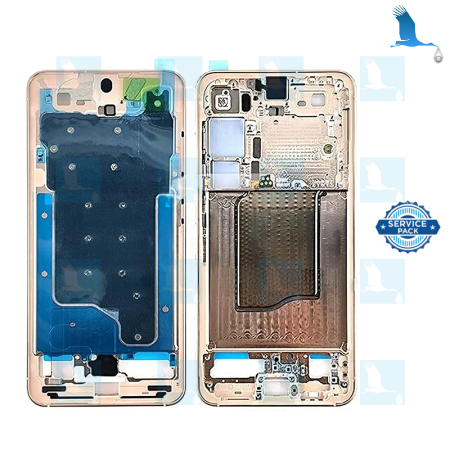 S25 - LCD + Touch + Frame - Rose (Pink Gold) - GH82-36329F - service pack - Samsung Galaxy S25 (SM-S931B)