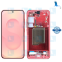 S25 - LCD + Touch + Frame - Rouge (Coral Red) - GH82-36329G - service pack - Samsung Galaxy S25 (SM-S931B)