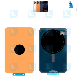 iPhone 17 Pro - Glass battery cover - Orange (Cosmic Orange) - 661-56123 - Back cover + NFC + Flex