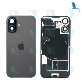 iPhone 17 - Back glass battery cover - Black - 661-56057 - NFC + Flex + Flash + Metal plate + Magnets