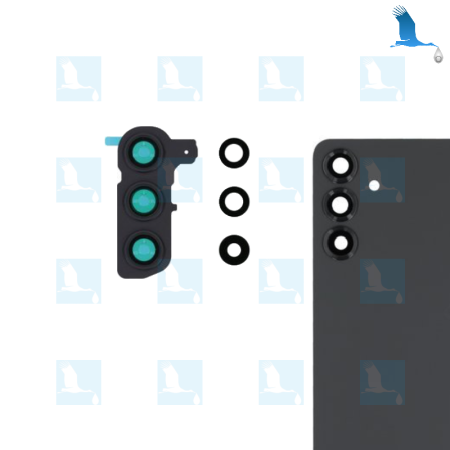S25 - Camera lenses with stand and decorative ring - Blue Black - Samsung Galaxy S25 SM-S931B
