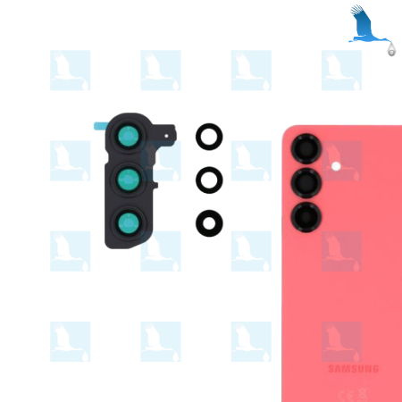 S25 – Kameraobjektive mit Ständer und Zierring - Rot (Pink Gold) – Samsung Galaxy S25 SM-S931B