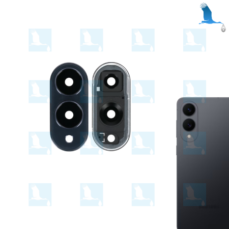 S25 Edge – Kameralinsen mit Halterung – Schwarz (Titanium Black) – Samsung Galaxy S25 Edge SM-S937B