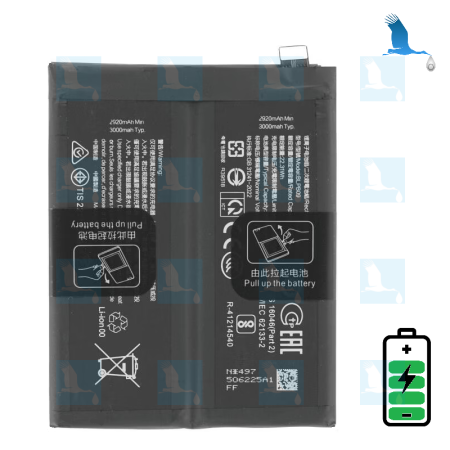 copy of Akku BLPA25 - orig - 7.82V - 5260mAh - 41.14Wh - OnePlus 12 (PJD110) / Realme GT5 Pro