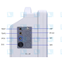 VM12B - multi-parameter monitor, ECG, SPO2, NIBP, RESP, TEMP, HR/PR, ETCO2, IBP