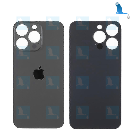 Vitre arrière - Grand orifice - Noir (Graphite) - iPhone 13 Pro - oem