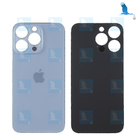 Vitre arrière - Grand orifice - Blue (Sierra Blue) - iPhone 13 Pro - oem