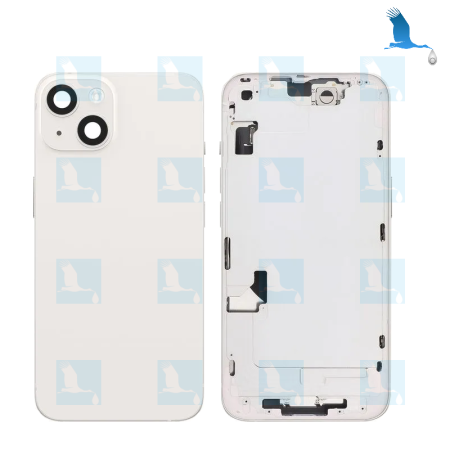 iPhone 14 Plus - Back cover + Middle frame - White (Starlight) - iPhone 14+