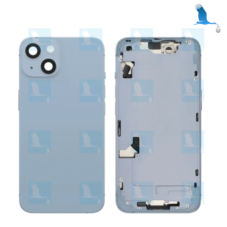 iPhone 14 Plus - Copertina posteriore + cornice centrale - Blu - iPhone 14+