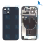 iPhone 14 Plus - Cache batterie - Noir (Midnight) - Objectif+Support métallique+Aimant,+NFC+Flach flex - iPhone 14+