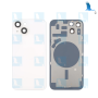 iPhone 14 Plus - Batterieabdeckung - Weiss (Satrlight) + (Kameralinse + Metallplatte) - iPhone 14+