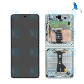 Z Flip 7 - LCD + Touch + Frame - service pack - GH82-37581E - Vert (Mint) - Samsung Galaxy Z Flip7 (F766B)
