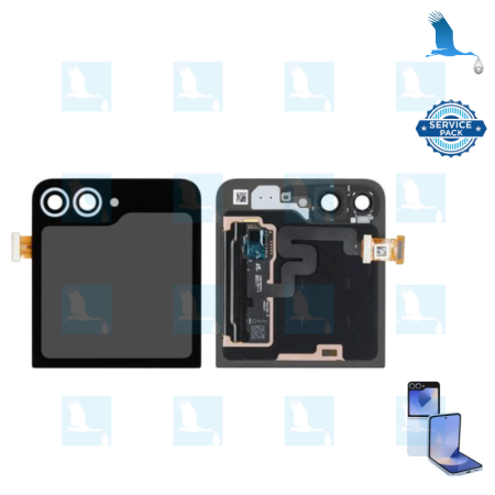 Z Flip 6 - LCD SUB + Touch - GH97-30012C - Blau -Service pack - Samsung Z Flip 6 (F741B)