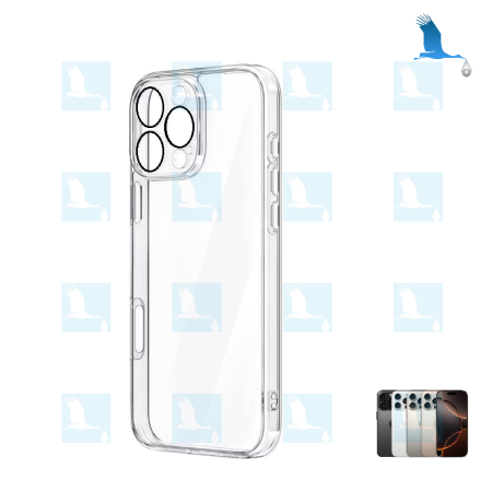 iPhone 16 Pro Max - Custodia protettiva trasparente (con protezione per l'obiettivo inclusa)