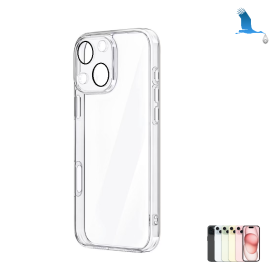 iPhone 15 Plus - Coque de protection transparente (Protection des lentilles incluse)