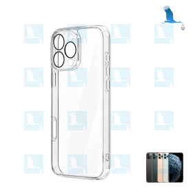 iPhone 11 Pro Max - Coque de protection transparente (Protection des lentilles incluse)