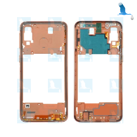 Frame with flex cable - GH97-22974D - Coral - Galaxy A40 (A405) - original