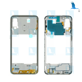 Frame with flex cable - GH97-22974B - Weiss - Galaxy A40 (A405) - original