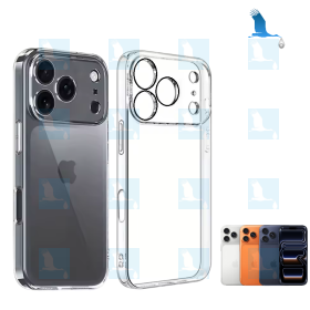 iPhone 17 Pro - Coque de protection transparent (Protection des lentilles incluse)