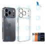 iPhone 17 Pro - Coque de protection transparent (Protection des lentilles incluse)