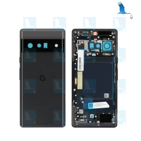 Pixel 6Pro - Backcover - Battery cover - service pack - Black (Stormy black) - G949-00223-01 - Google Pixel 6 Pro (GLUOG)