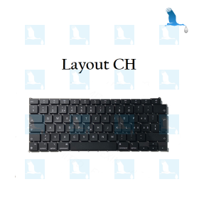 Clavier - Layout CH - 661-19950 - MacBook Air 13 pouces Retina (mi-2022, M2) - A2681, A2941