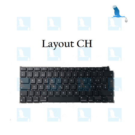 Clavier - Layout CH - 661-19950 - MacBook Air 13 pouces Retina (mi-2022, M2) - A2681, A2941