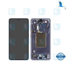 S26 - LCD + Touchscreen + Frame - service pack SA - GH82-39192C - Lila (Cobalt violet) - Samsung Galaxy S26 (S942B)
