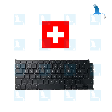 Clavier et rétroéclairage - Disposition CH - 661-09949-CH - MacBook Air A2337 - MacBookAir10,1 - EMC 3598