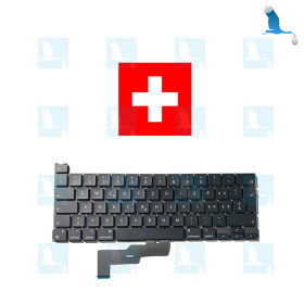 Tastatur und Hintergrundbeleuchtung – Layout - CH661-09873-CH – MacBook Pro Retina Modell A2338 – 13 Zoll M1 und M2