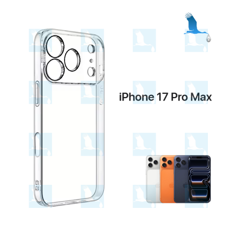 iPhone 17 Pro Max - Custodia protettiva trasparente (con protezione per l'obiettivo inclusa)