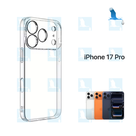 iPhone 17 Pro - Coque de protection transparent (Protection des lentilles incluse)