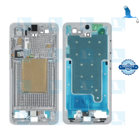 S26 - Middle Frame - service pack - GH82-39191D - White - Samsung Galaxy S26 (S942B)