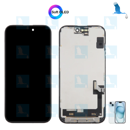 iPhone 15 - LCD + touchscreen (Haute intensité) - JH - Soft OLED