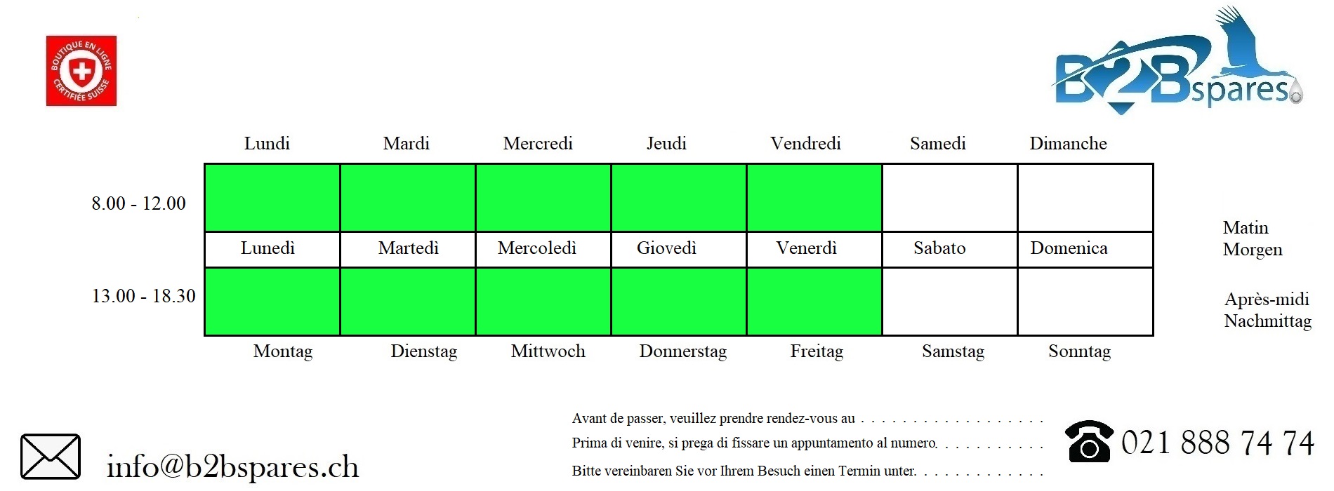 Horaires 2025 Horaires 2025